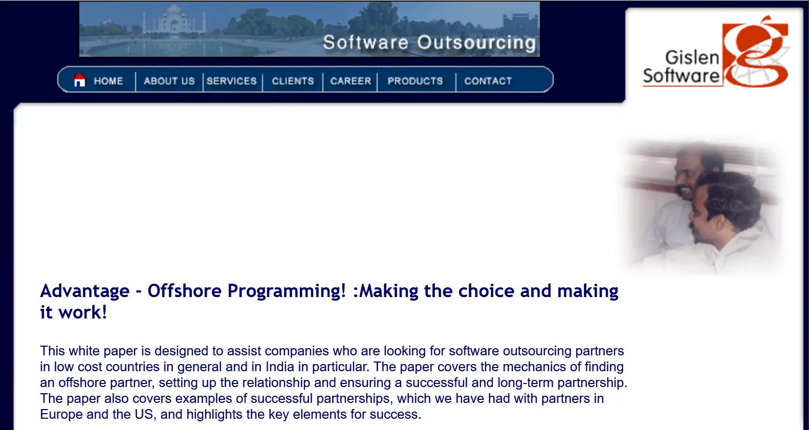 Advantage - Offshore Programming - Making the choice and making it work!