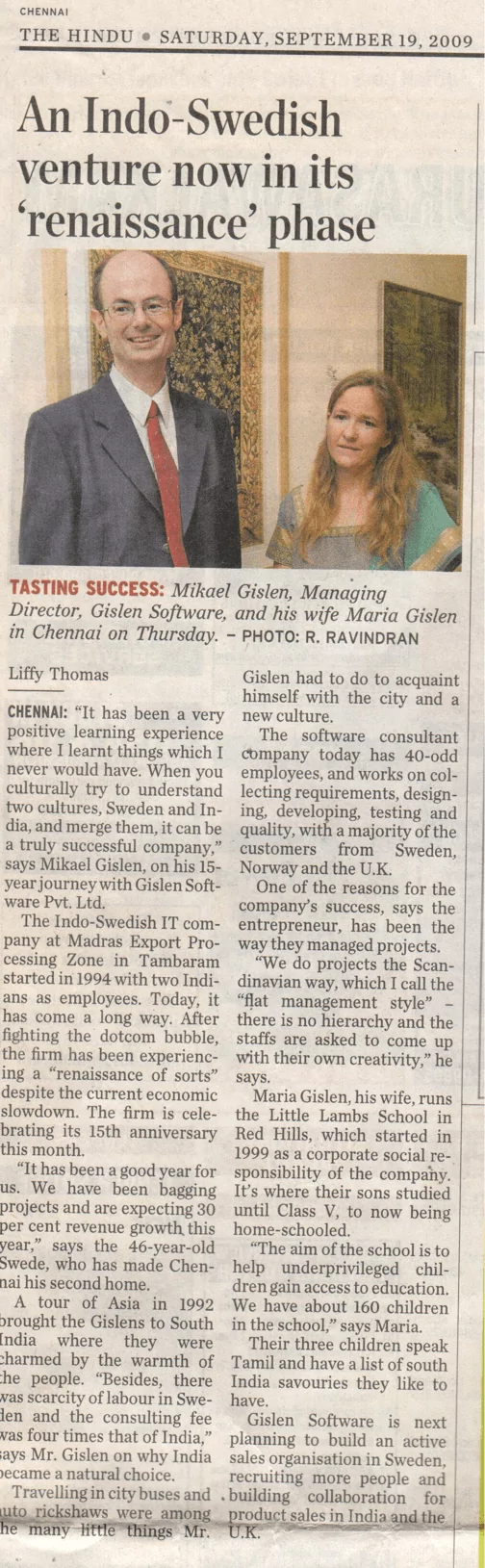 An Indo-Swedish venture now in its 'renaissance' phase