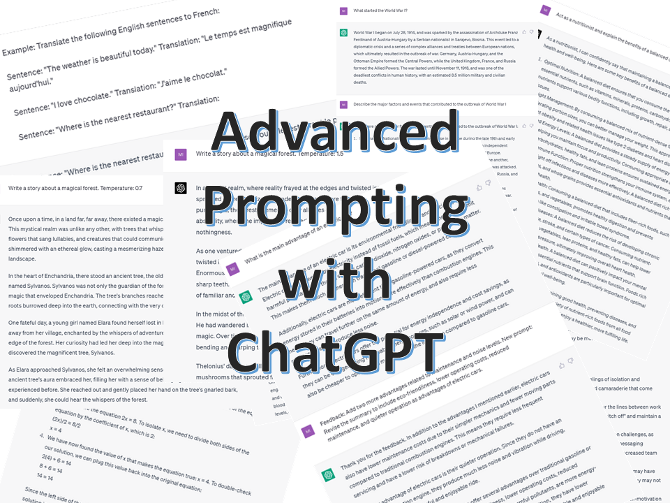 Advanced Prompting with ChatGPT