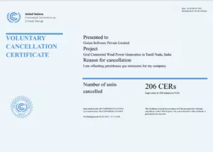 Voluntary Compensation Certificate 2025