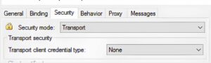 Configure Security Settings biztalk